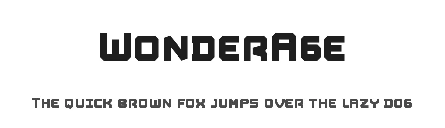 WonderAge by Max Infeld — Display Font