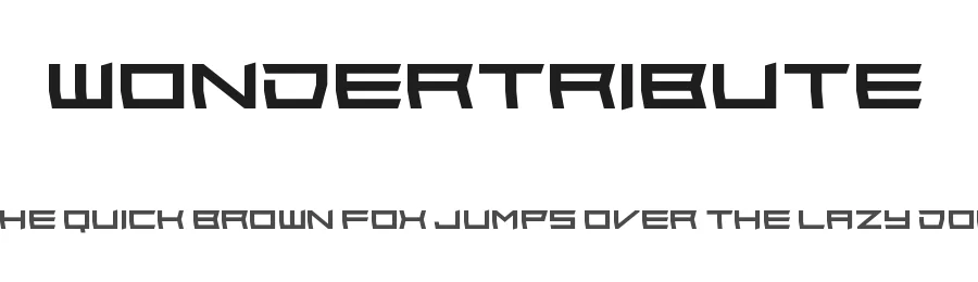 Wondertribute by AM — Display Font