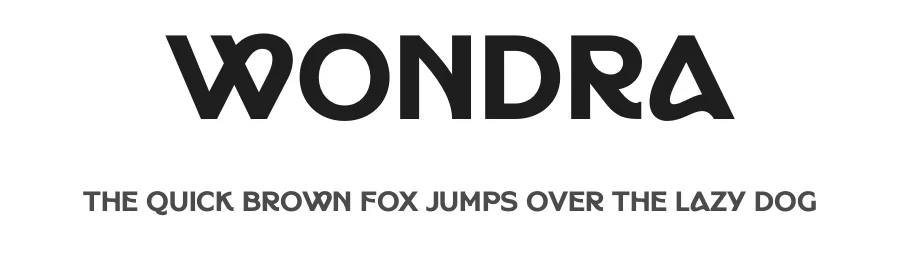 Wondra by A Sidiq — Display Font