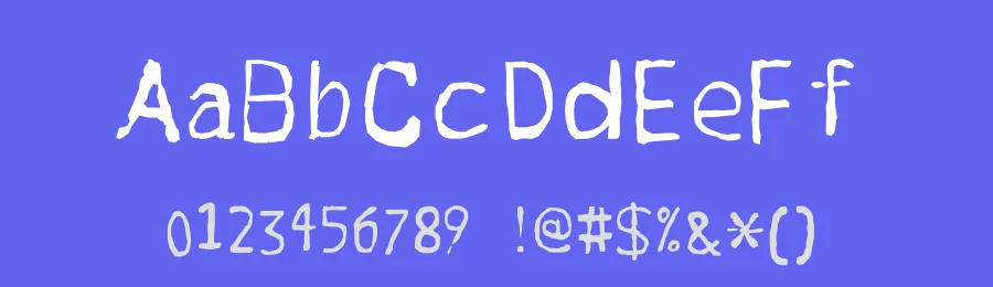 Wonky Typewriter — Display Font — thumbnail 3