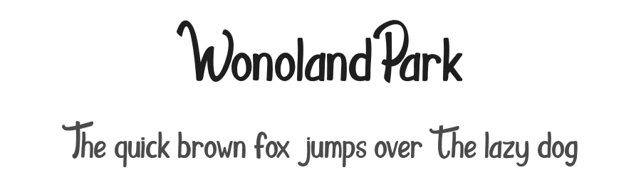 WonolandPark by Paranesia — Display Font
