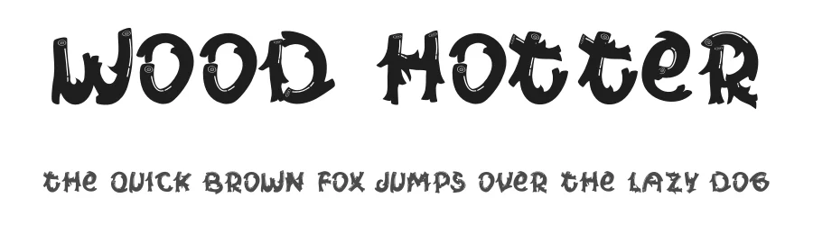 Wood Hotter by Nur Edi Prayitno — Display Font