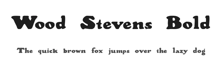 Wood Stevens Bold — Display Font