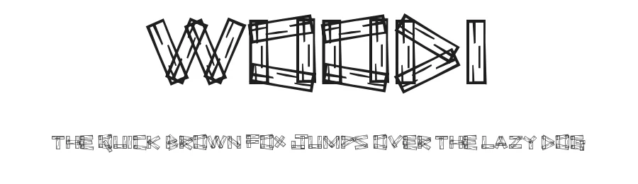 Wood1 by Dan P. Lyons — Display Font