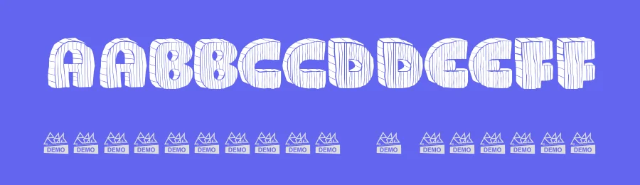 WOOD — Display Font — thumbnail 3