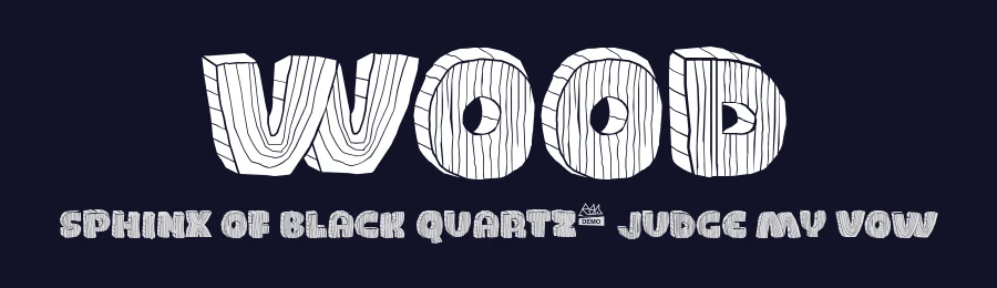 WOOD — Display Font — thumbnail 2