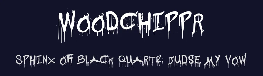 Woodchippr — Display Font — thumbnail 2
