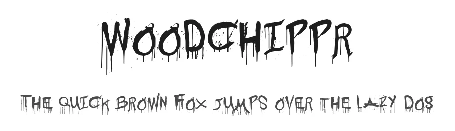 Woodchippr — Display Font