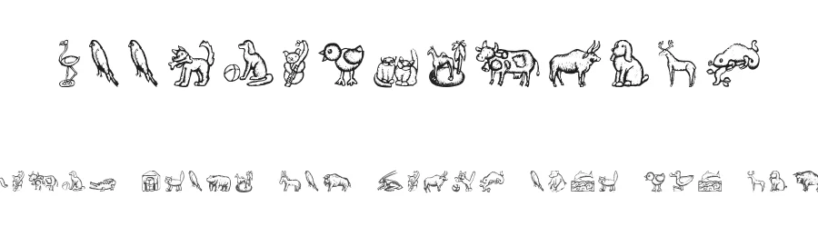 WoodcutAnimals — Display Font