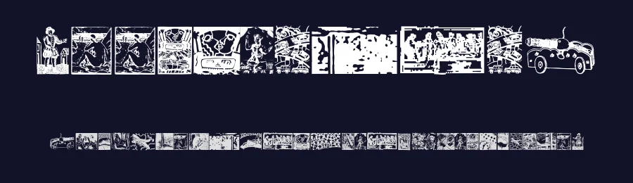WoodcutBats — Display Font — thumbnail 2