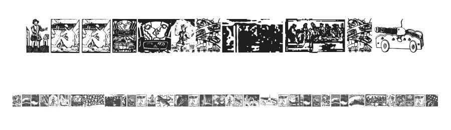 WoodcutBats — Display Font