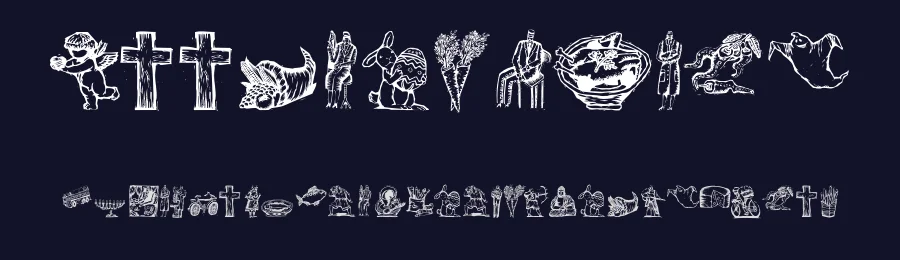 WoodcutsFive — Display Font — thumbnail 2