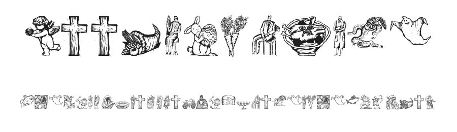 WoodcutsFive — Display Font