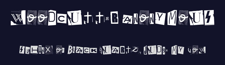 Woodcutter Anonymous — Display Font — thumbnail 2