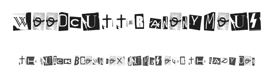Woodcutter Anonymous — Display Font