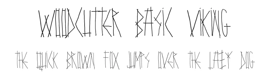 Woodcutter Basic Viking by Jordi Manero Pascual — Display Font