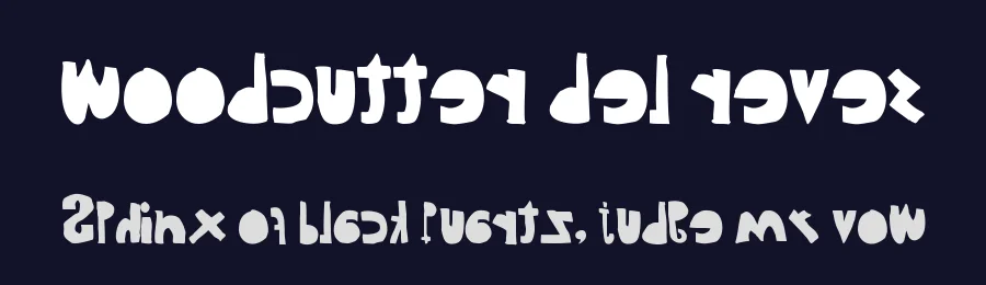 woodcutter del reves — Display Font — thumbnail 2