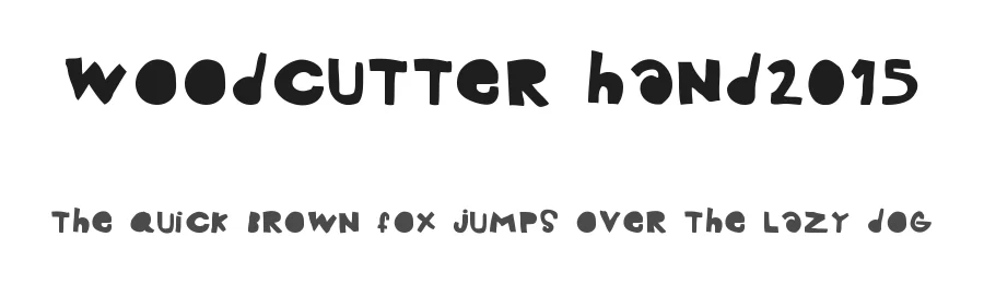 woodcutter hand2015 — Display Font