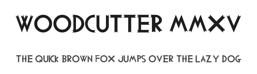 Woodcutter MMXV — Display Font