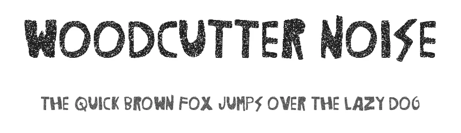Woodcutter Noise by Woodcutter Manero — Display Font