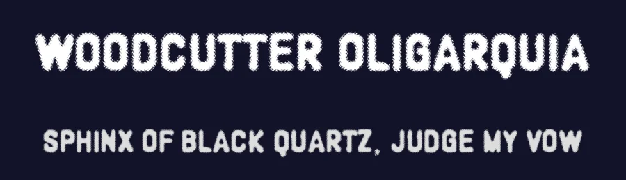 Woodcutter oligarquia — Display Font — thumbnail 2