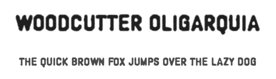 Woodcutter oligarquia — Display Font