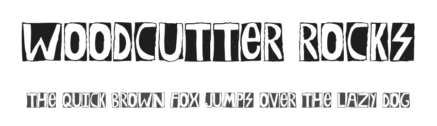 Woodcutter Rocks by Woodcutter Manero — Display Font