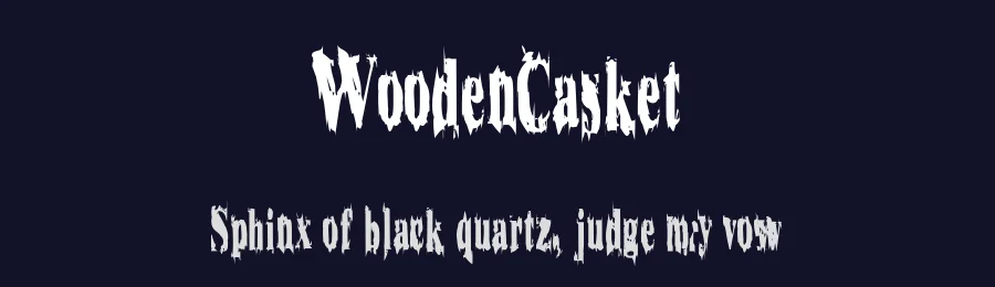 WoodenCasket — Display Font — thumbnail 2
