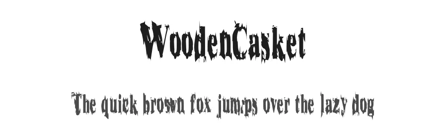 WoodenCasket — Display Font