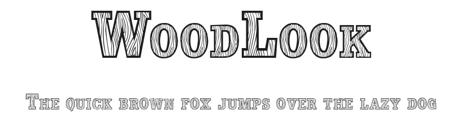 WoodLook — Display Font
