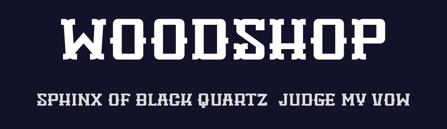 Woodshop — Display Font — thumbnail 2