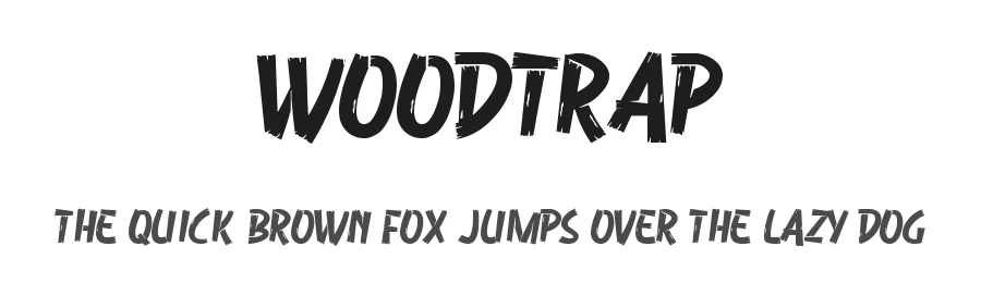 Woodtrap by Colllab Studio — Display Font
