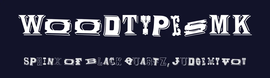 WoodTypesMK — Display Font — thumbnail 2