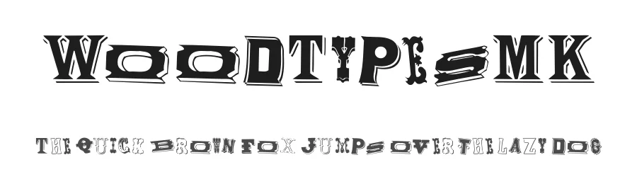 WoodTypesMK — Display Font