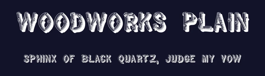 WoodWorks Plain — Display Font — thumbnail 2