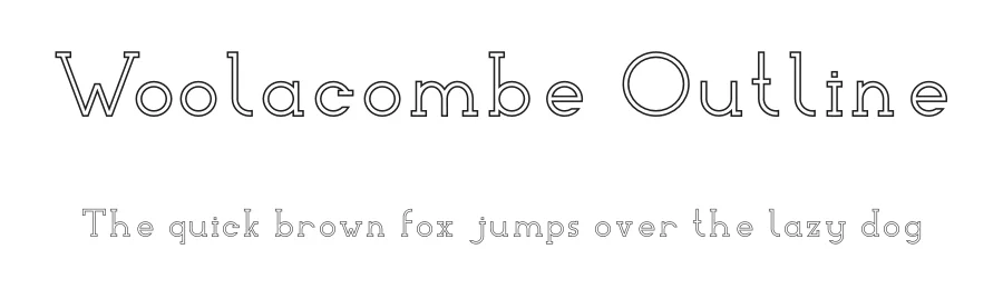 Woolacombe Outline by M Nouval — Display Font