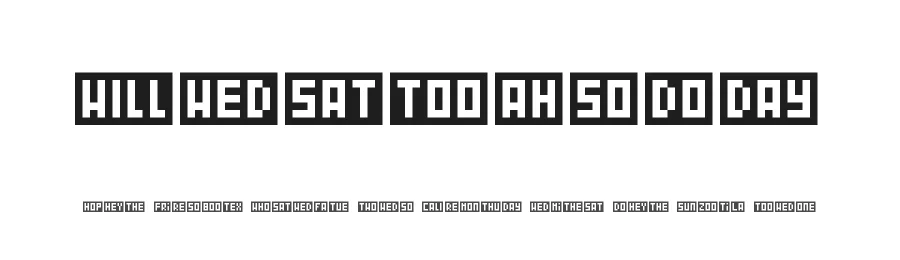 WordBits — Display Font