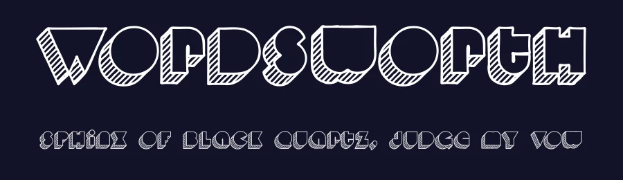 Wordsworth — Display Font — thumbnail 2