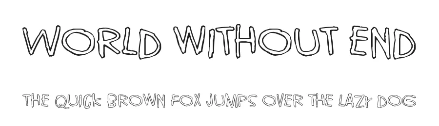 World without end by junkohanhero — Display Font