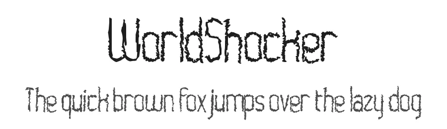 WorldShocker by Max Infeld Xerographer Fonts — Display Font