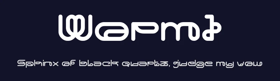 Worm1 by herulogo 2019 — Display Font — thumbnail 2