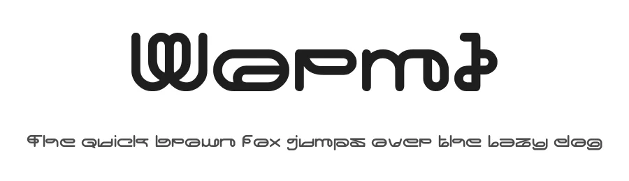 Worm1 by herulogo 2019 — Display Font