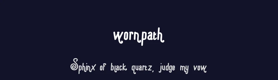 wornpath by belove studio — Display Font — thumbnail 2