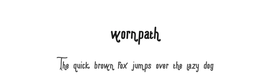 wornpath by belove studio — Display Font