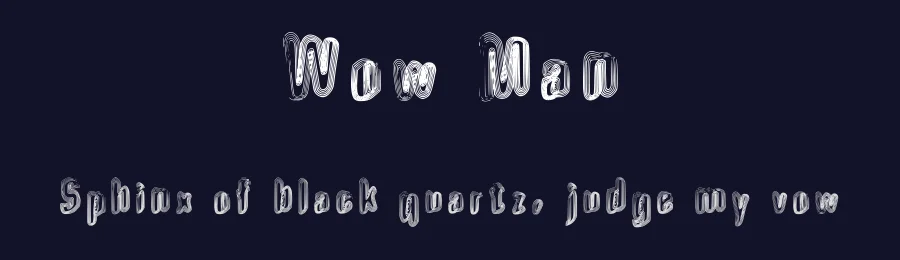 Wow Man — Display Font — thumbnail 2