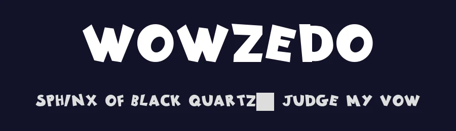 Wowzedo — Display Font — thumbnail 2