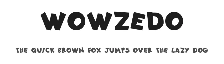 Wowzedo — Display Font