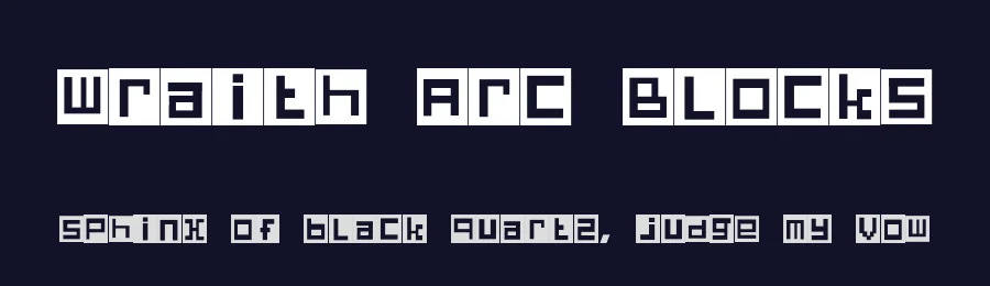 Wraith Arc Blocks — Display Font — thumbnail 2