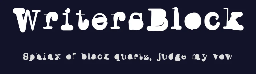 WritersBlock — Display Font — thumbnail 2