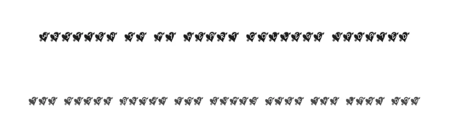 Written In My Heart College Updated — Display Font